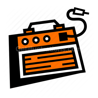 power generator, electricity, energy supply, Vector illustration