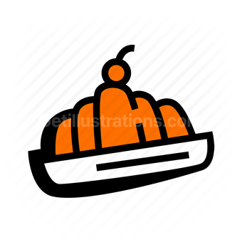 pumpkin, harvest, autumn, seasonal food, Vector illustration