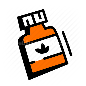cannabis, marijuana, drug, Vector illustration