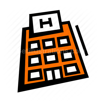 hospital, medical center, healthcare, building icon