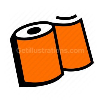toilet paper, bathroom, hygiene, Vector illustration