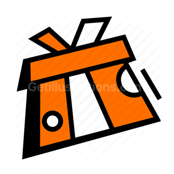 gift box, present, surprise, Vector illustration