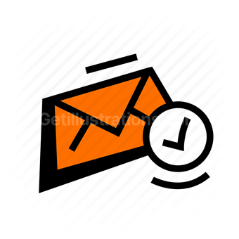 email, envelope, checkmark, approved, Vector illustration