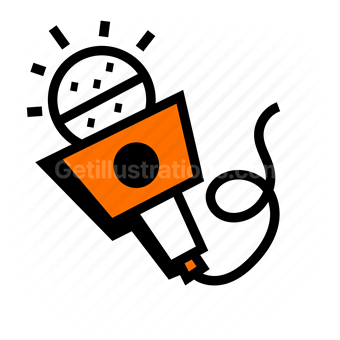 microphone, podcast, audio, broadcast, media