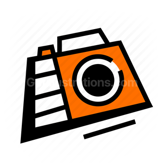 camera, photography, digital media, image files, Vector illustration