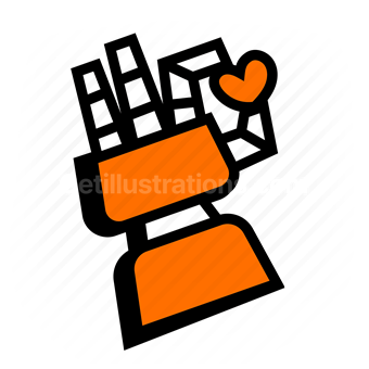 buildings, neighborhood, love, heart, community