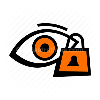 eye, vision, privacy, surveillance, Vector illustration