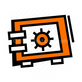 safe, secure, protection, lock, Vector illustration