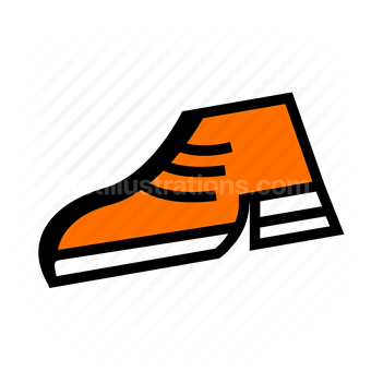 shoe, footwear, fashion, clothing, Vector illustration