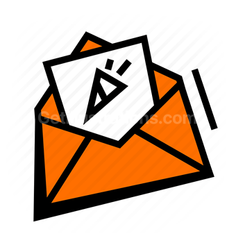 email, envelope, letter, Vector illustration