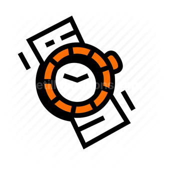 time management, clock, schedule, productivity, Vector illustration