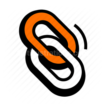 link, hyperlink, chain, connection, Vector illustration