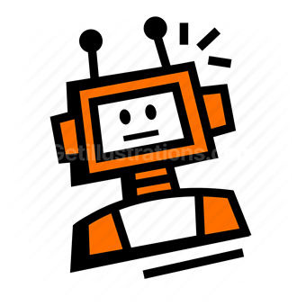 robot, artificial intelligence, futuristic, technology, Vector illustration
