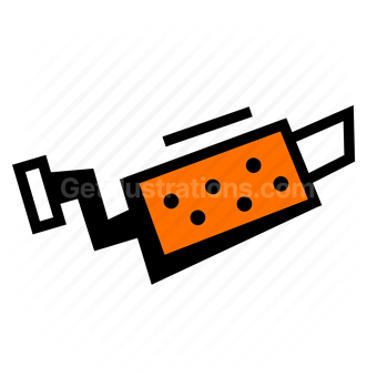 engine, motor, mechanic, car part, Vector illustration