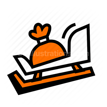 room service, hotel, bell, hospitality, Vector illustration