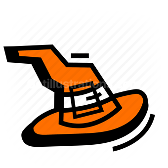 witch hat, halloween, spooky, symbol, Vector illustration