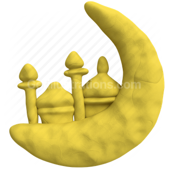 banana, crescent moon, surreal, abstract, whimsical