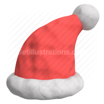 santa hat, winter, christmas, holidays, celebration, festive