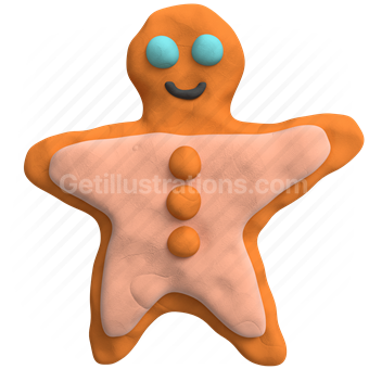 gingerbread man, cookie, confection, playful, whimsical, fun, holiday