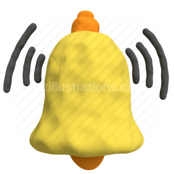 bell, communication, alert, sound, notification