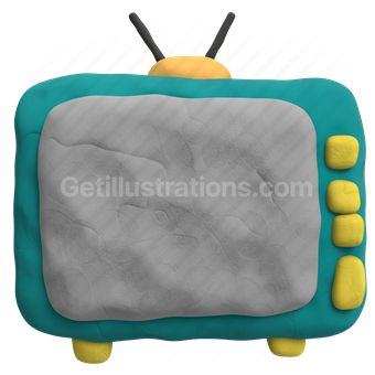 retro, television, abstract, design, playful, whimsical