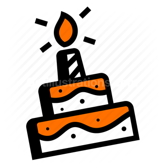 birthday, cake, pastry, bakery, candle, celebrate, celebration, party