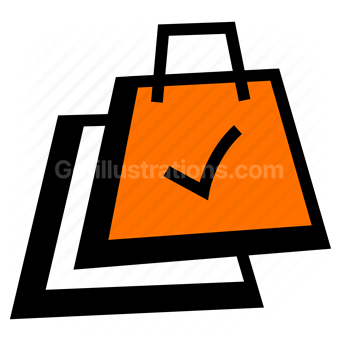 ecommerce, commerce, shop, store, purchase, confirm, checkmark
