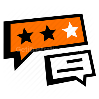 rating, feedback, stars, message, chat, comment, star