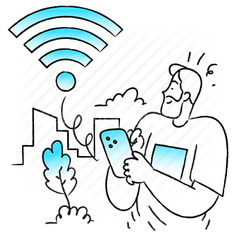 wifi, wireless, internet, connect, mobile, smartphone, man, people