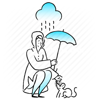 forecast, climate, mouse, rat, rain, raining, umbrella, cloud, report