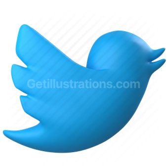 twitter, logo, tweet, bird, animal, social, network