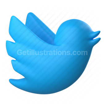 twitter, tweet, logo, bird, animal, social, network