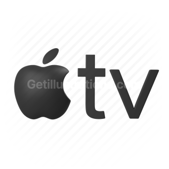 logo, apple, tv, television, smart tv, connect