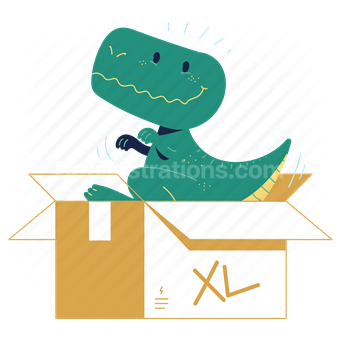 logistic, logistics, size, big, box, package, dinosaur, animal, xl, large, weight