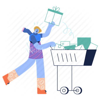 shop, black friday, cart, basket, gift, present, order, deals
