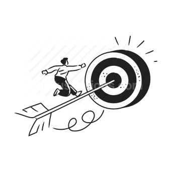 target, goal, aim, achievement, business, Vector illustration