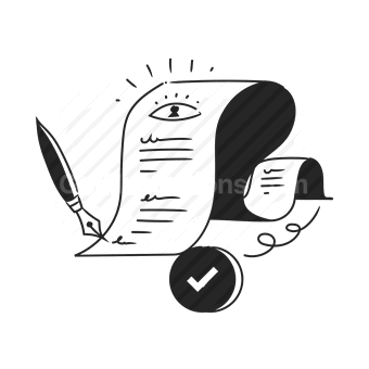 document, pen, check mark, contract, agreement