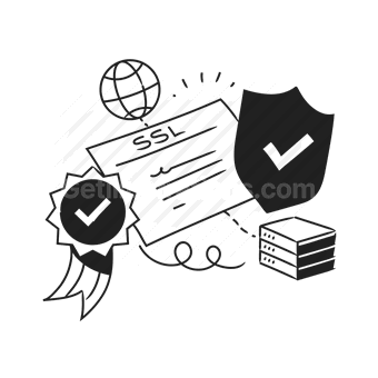 security, certificate, verification, shield, globe