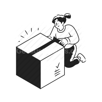 box, open, explore, discovery, curiosity