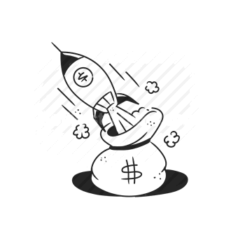 startup, business growth, money, rocket launch