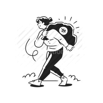 adventure, hiker, nature, travel, Vector illustration