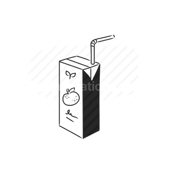 apple, juice, box, drink