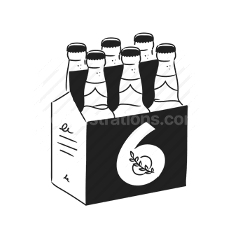 beer, bottles, six pack, alcohol, beverage