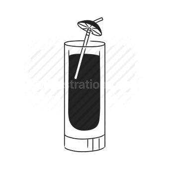 cocktail, beverage, drink, straw, bar, refreshment