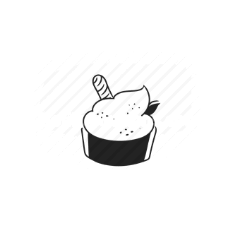 dessert, sweet, cupcake, treat