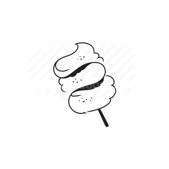 dessert, sweet, food, Vector illustration