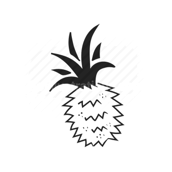 pineapple, fruit, tropical, food