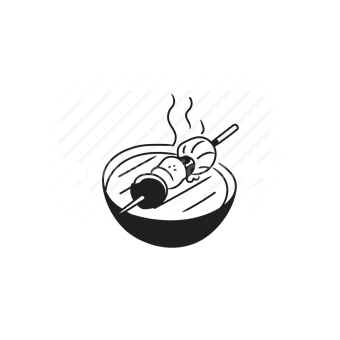 soup, bowl, spoon, steam