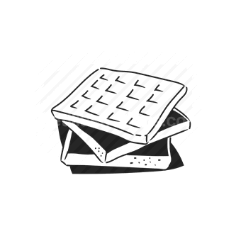 waffle, breakfast, food
