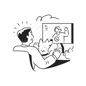 online, video call, remote work, communication, technology